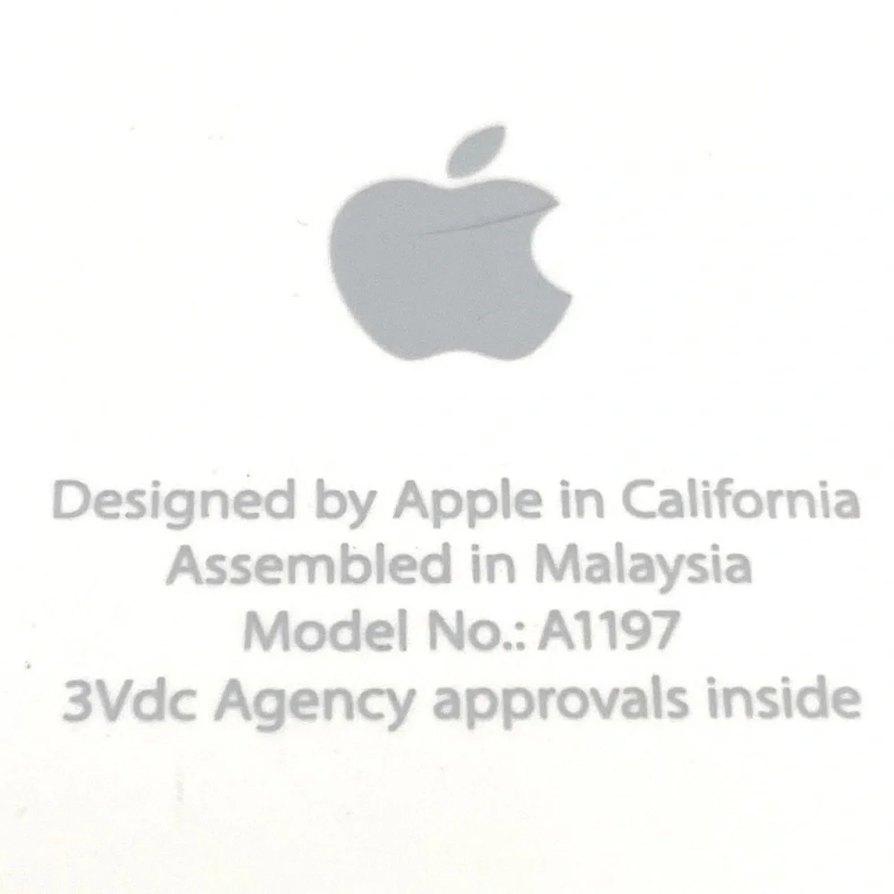 Apple Mighty Mouse White Wireless Computer Mouse